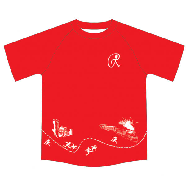Red Male Running T-Shirt